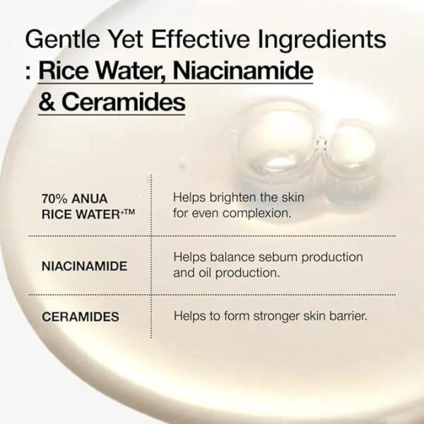 [Anua] RICE 70 GLOW MILKY TONER 250ml - Enrapturecosmetics