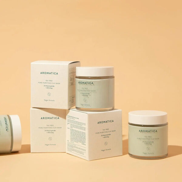[Aromatica] Tea tree Pore Purifying Clay Mask 120g - Enrapturecosmetics
