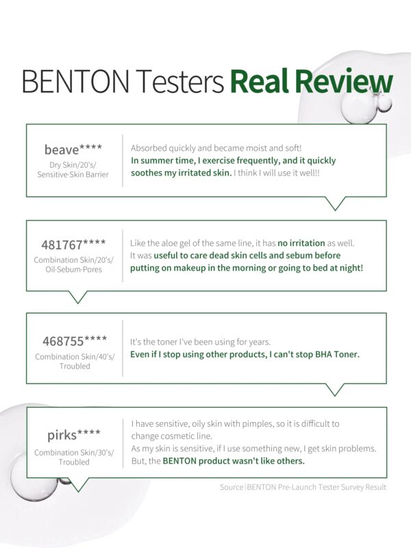 [Benton] Aloe BHA Skin Toner 200ml - Renewal - Enrapturecosmetics
