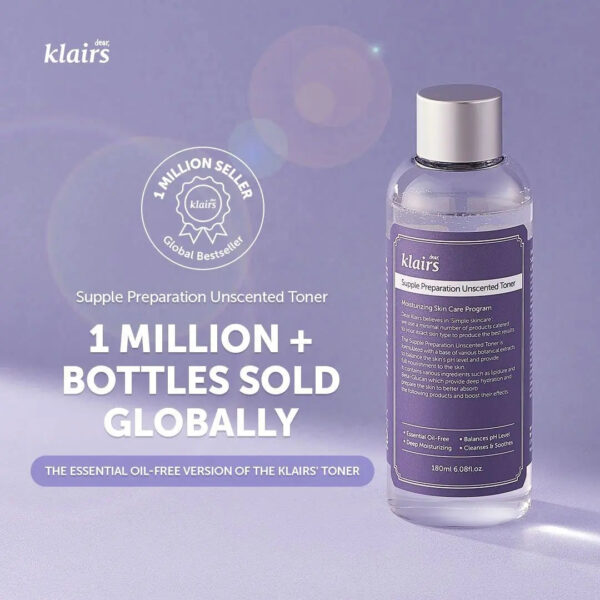 Klairs Supple Preparation Unscented Toner 180ml Klairs