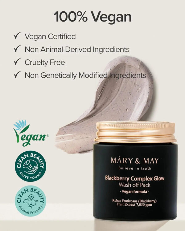[MARY&MAY] Blackberry Complex Glow Wash off Pack 125g MARY&MAY