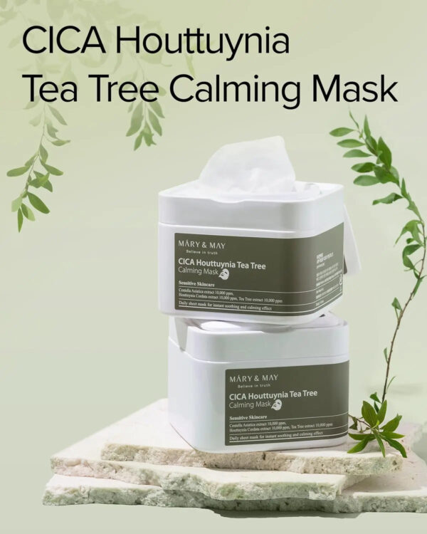 [MARY&MAY] Cica Houttuynia cordata Tea Tree Calming Mask Pack - 30 sheets MARY&MAY