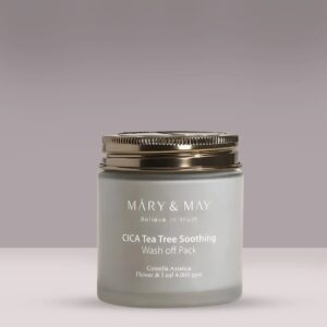[MARY&MAY] Cica Tea Tree Soothing Vegan Wash Off Mask Pack 125g MARY&MAY