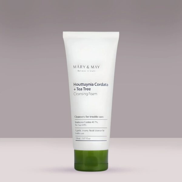 [MARY&MAY] Houttuynia Cordata + Tea Tree Cleansing Foam - 150ml MARY&MAY