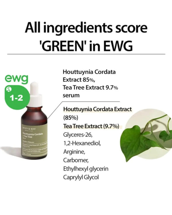 [MARY&MAY] Houttuynia Cordata +Tea Tree Serum - 30ml MARY&MAY