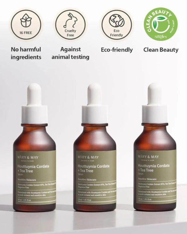 [MARY&MAY] Houttuynia Cordata +Tea Tree Serum - 30ml MARY&MAY