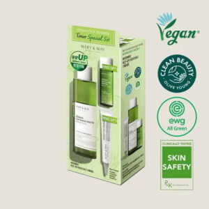 [Mary&May] Vegan CICA Tea Tree Toner Special Set (200ml+30ml+Eye cream 12g) - Enrapturecosmetics